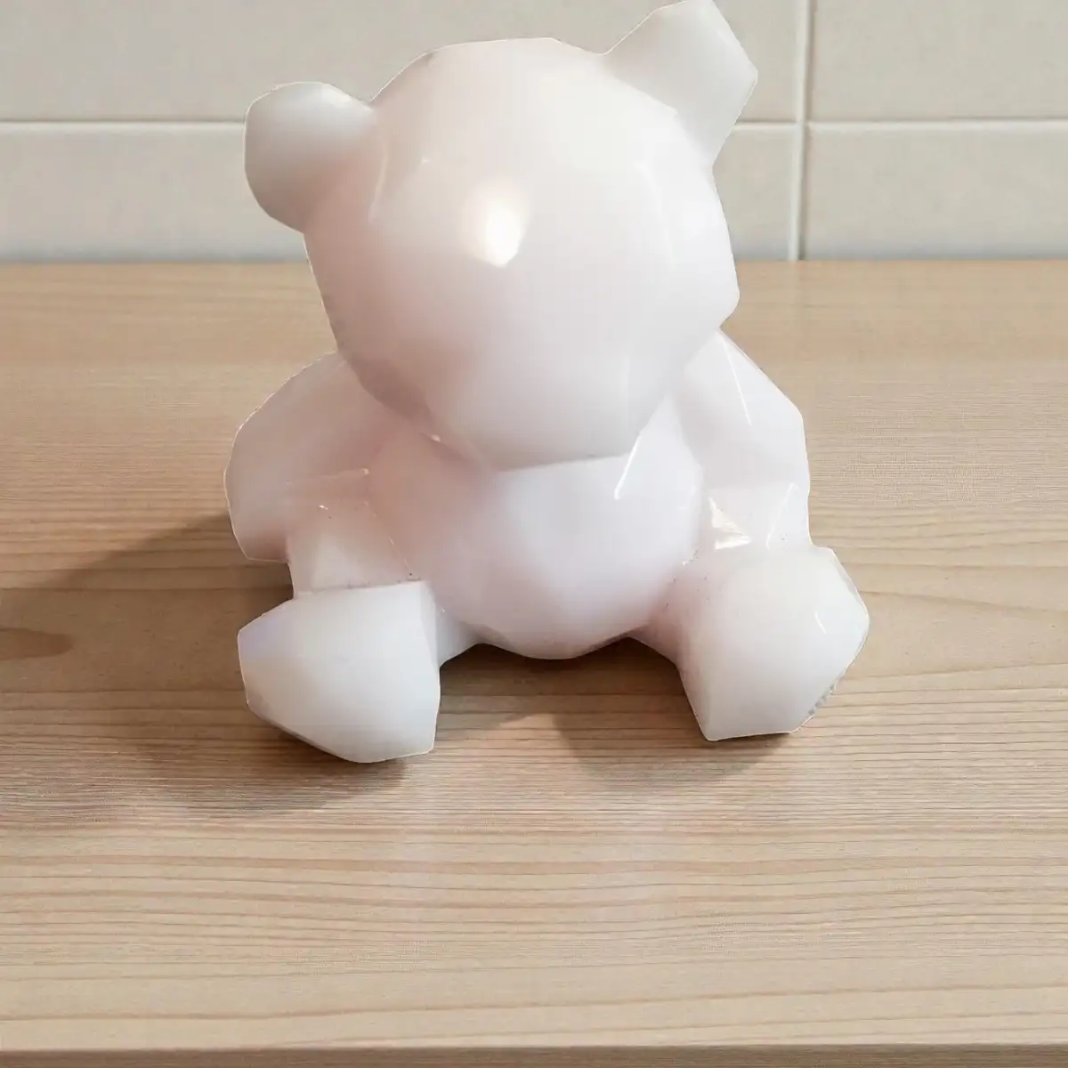 Figurine ourson géométrique