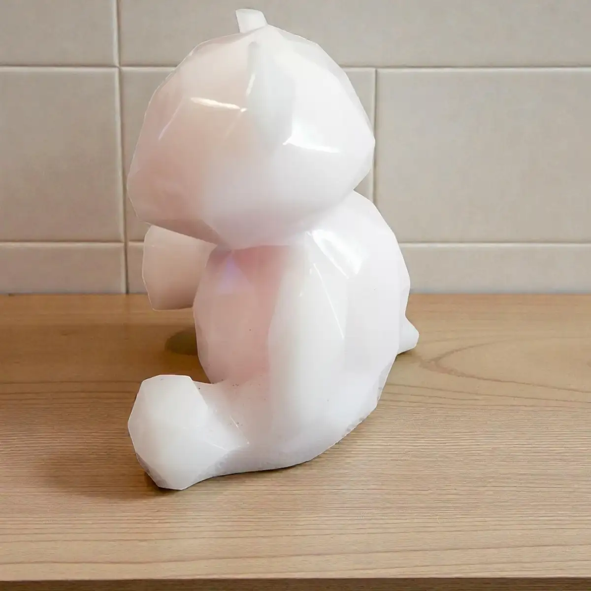 Figurine ourson géométrique