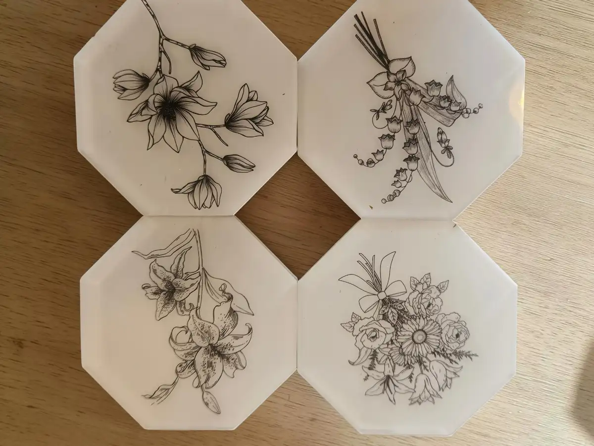 Sous-verres + support