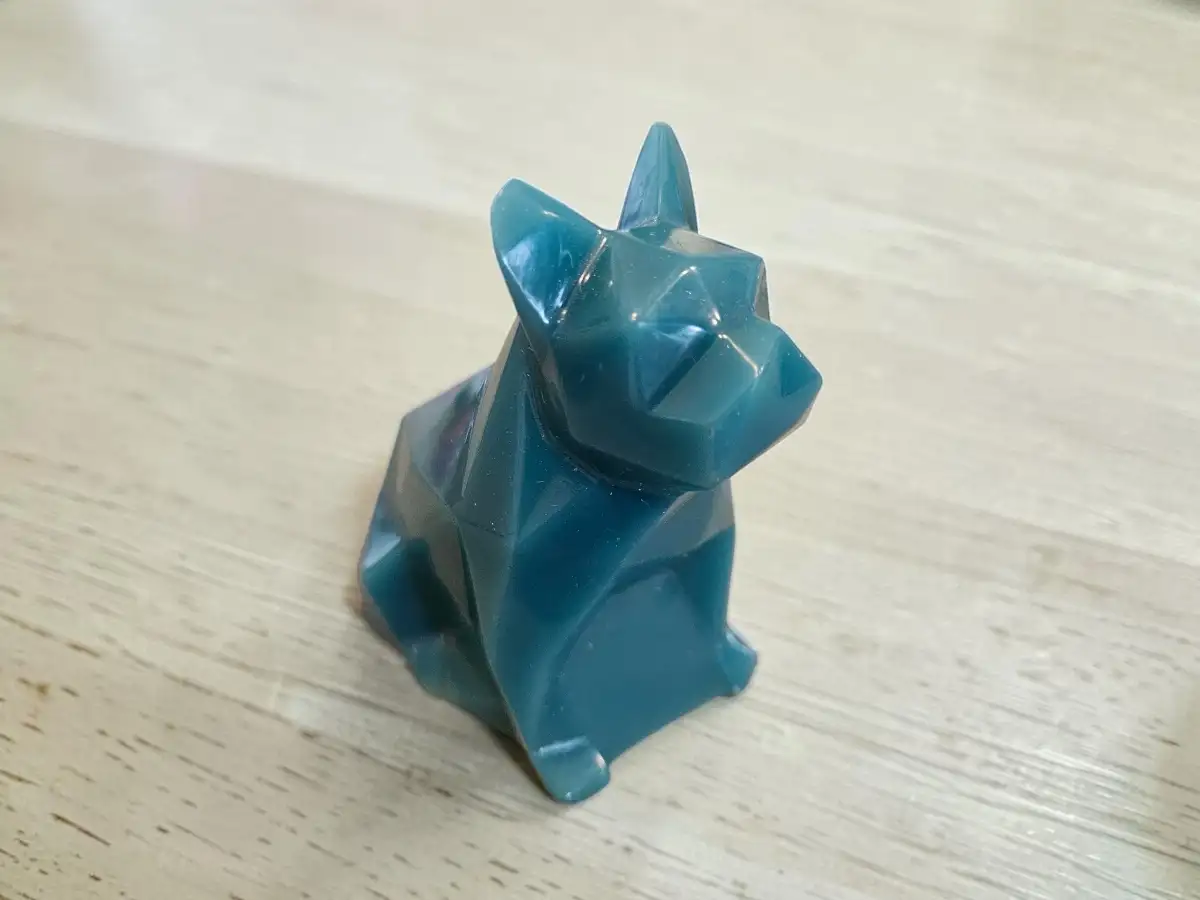 Figurine bouledogue origami