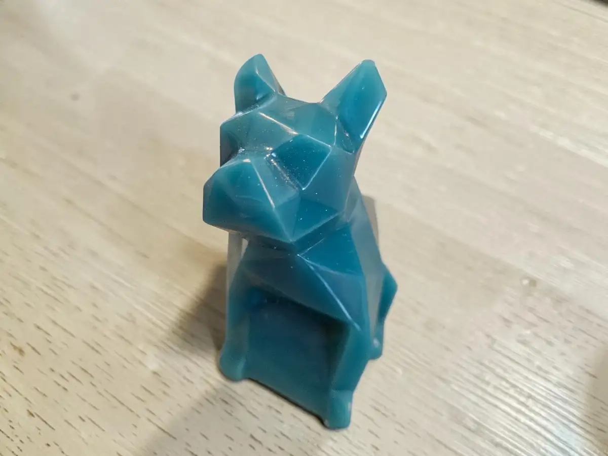 Figurine bouledogue origami